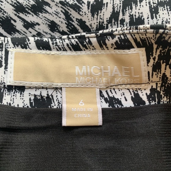 MICHAEL Michael Kors Skirt Animal Print Black White 6 - Picture 10 of 12